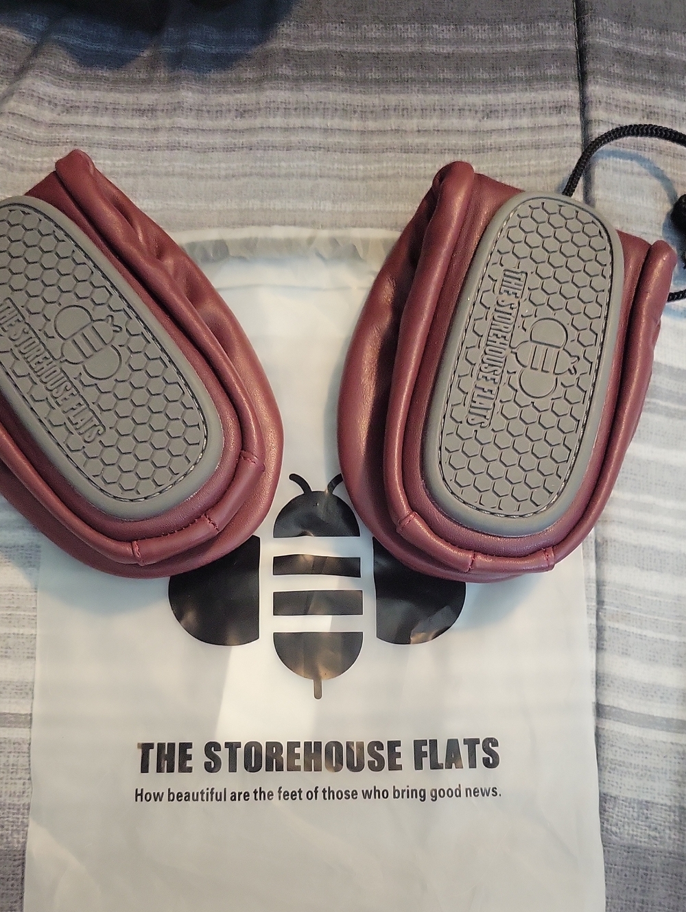 Foldable Ballet Flats - Mauve (Portable Slip-Ons)